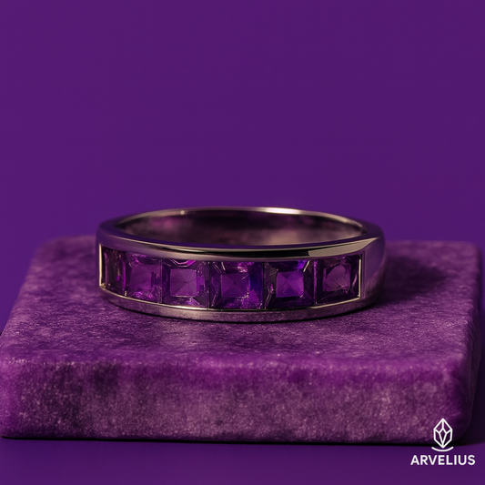 ๐ Natural Amethyst Ring โ Serenity, Beauty & Feminine Power